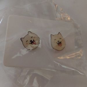 Brand new Cute Puppy Dog face handmade earrings
